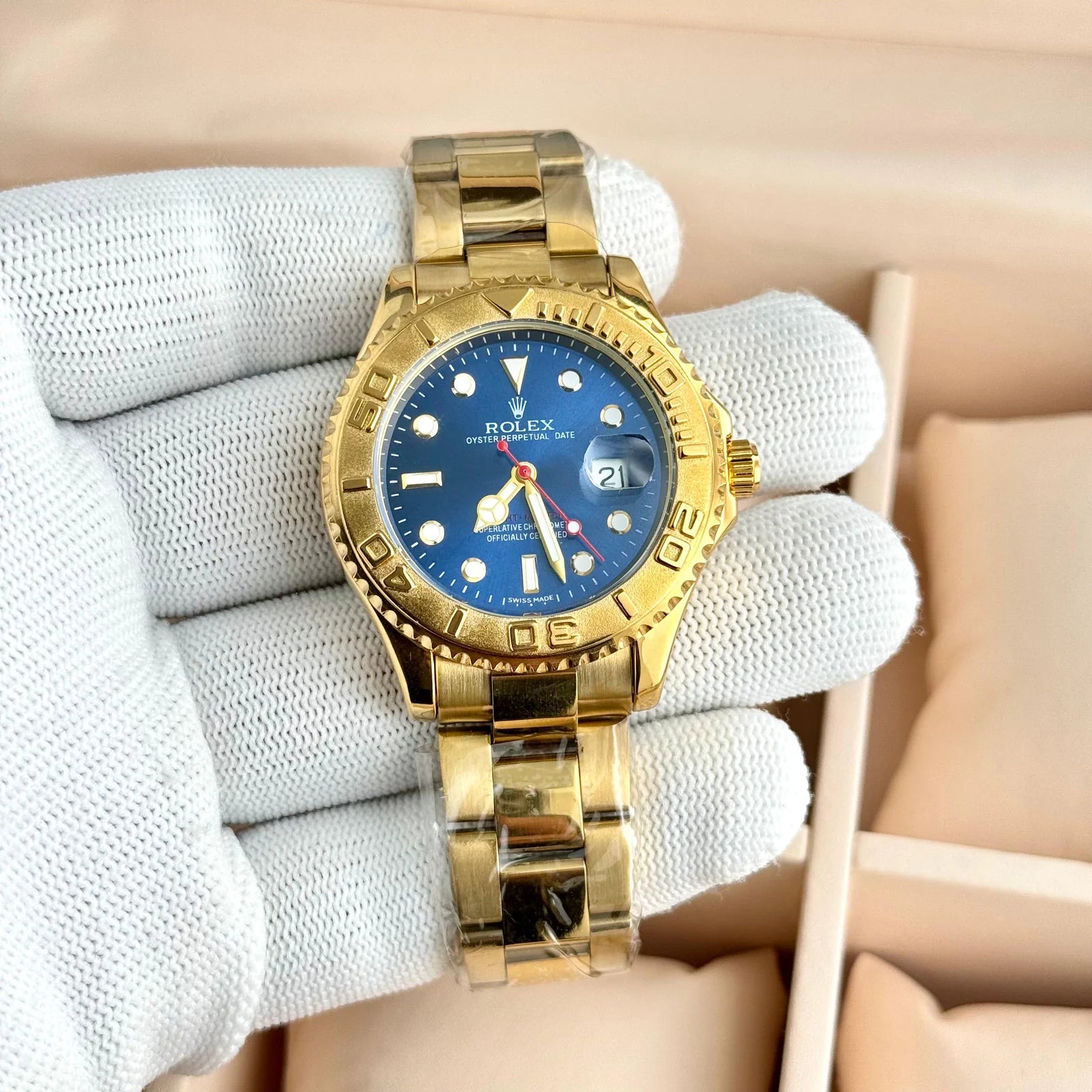 Rolex Yacht-Master Date Gold Oyster