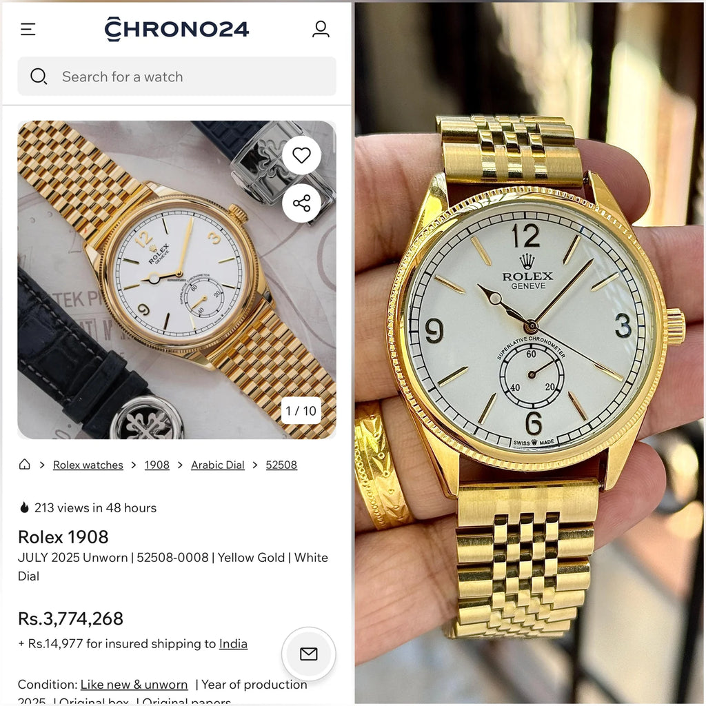 Rolex Perpetual 1908 Automatic Gold Jubilee