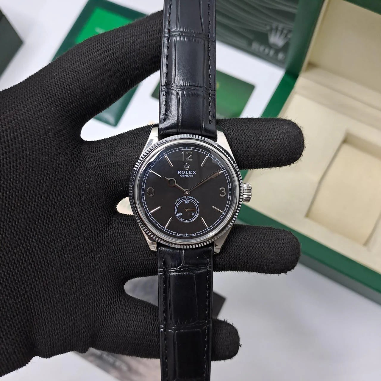 Rolex Perpetual 1908 Automatic Leather Strap