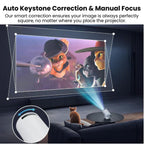 Zenith: Portable WiFi-Enabled HD Smart Projector with 4K Support, Built-in Apps (YouTube, Netflix, Prime), Rotatable Design & 100" Max Display