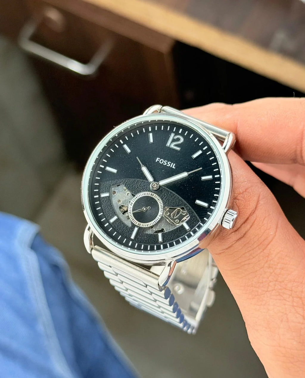 Fossil Commuter Automatic Skeleton Watch