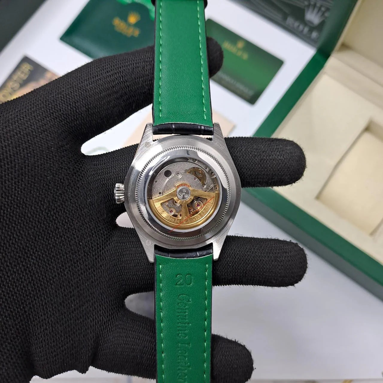 Rolex Perpetual 1908 Automatic Leather Strap