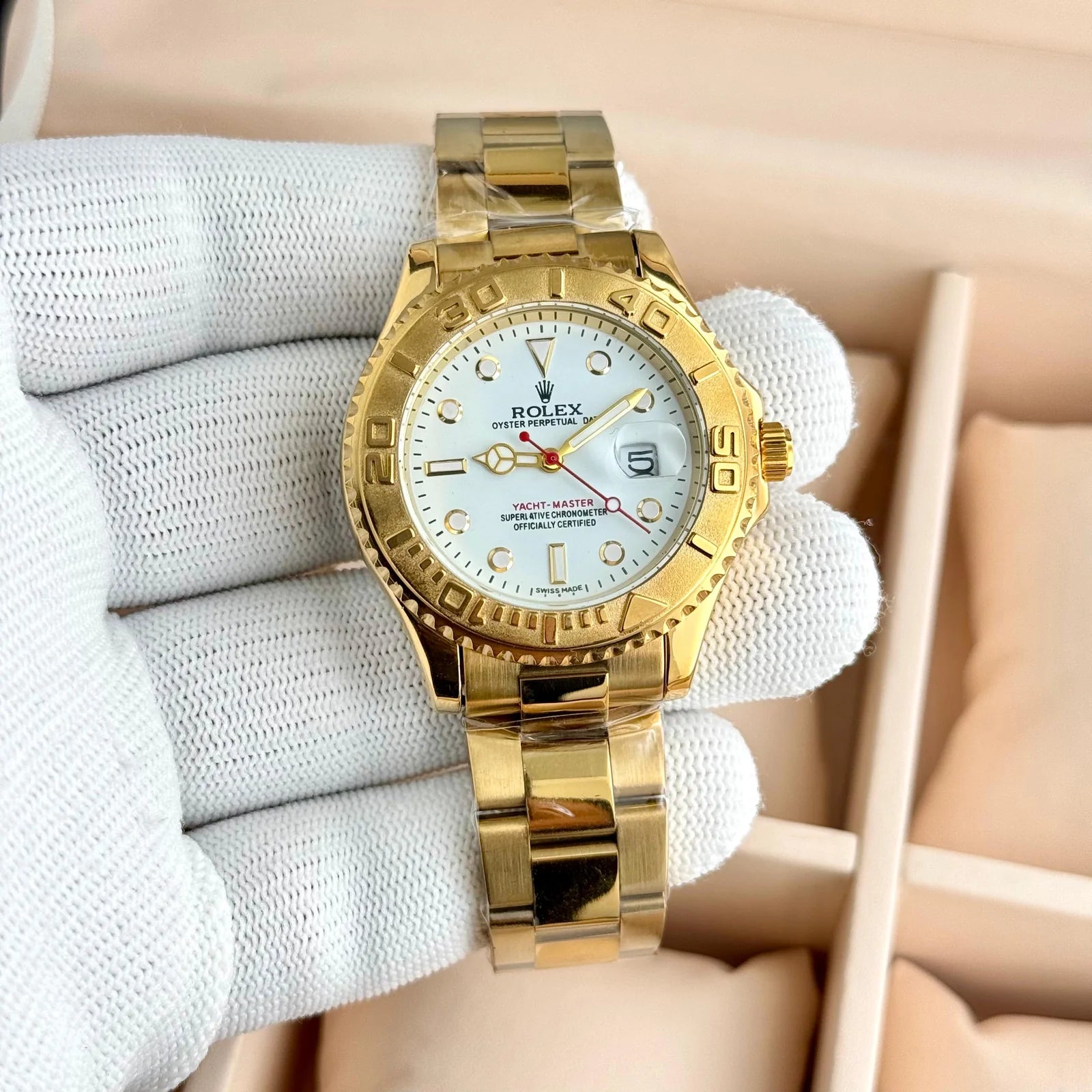 Rolex Yacht-Master Date Gold Oyster