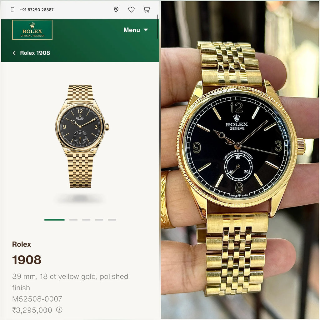 Rolex Perpetual 1908 Automatic Gold Jubilee
