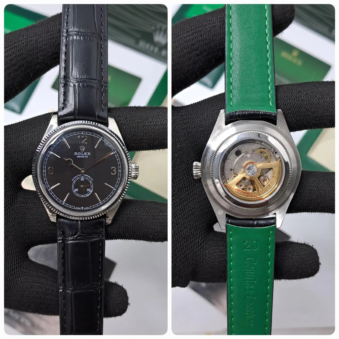 Rolex Perpetual 1908 Automatic Leather Strap