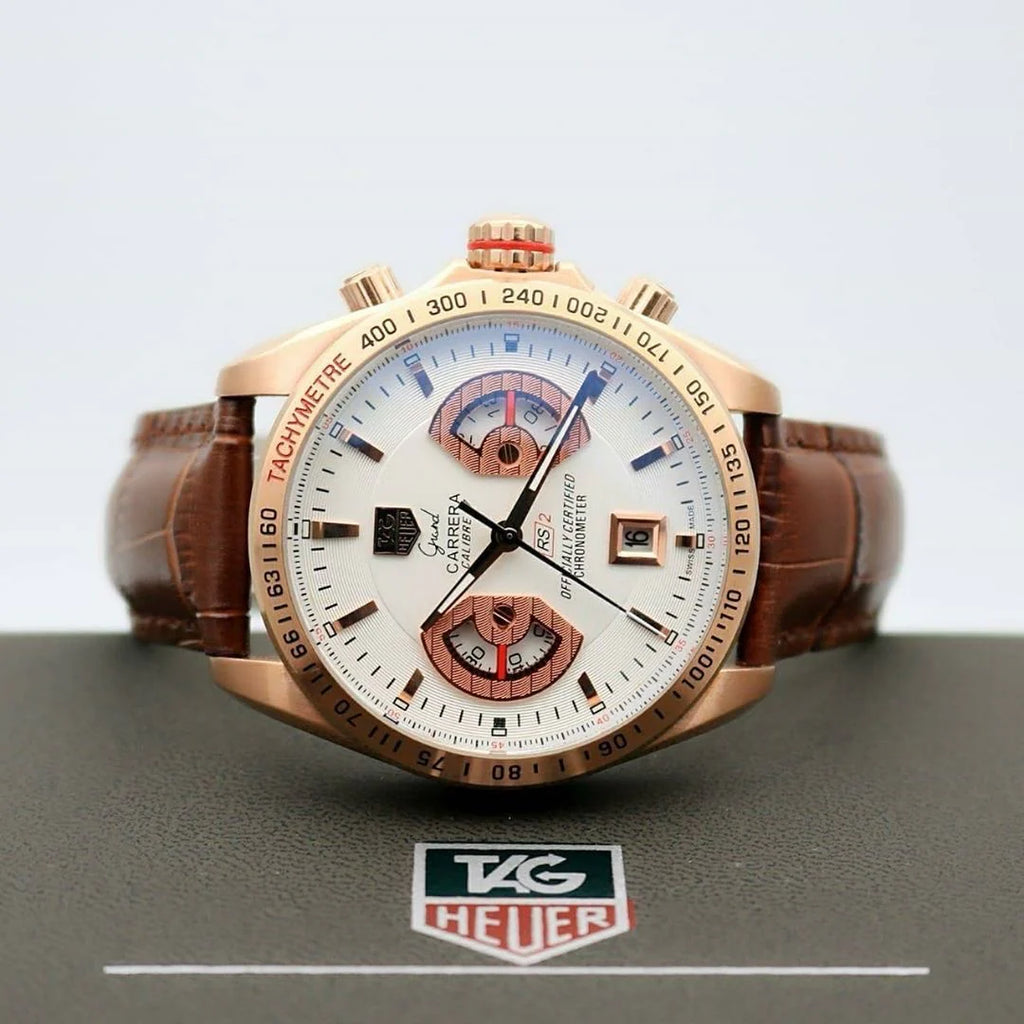TAG Heuer Grand Carrera Calibre RS Leather Strap Premium Watch