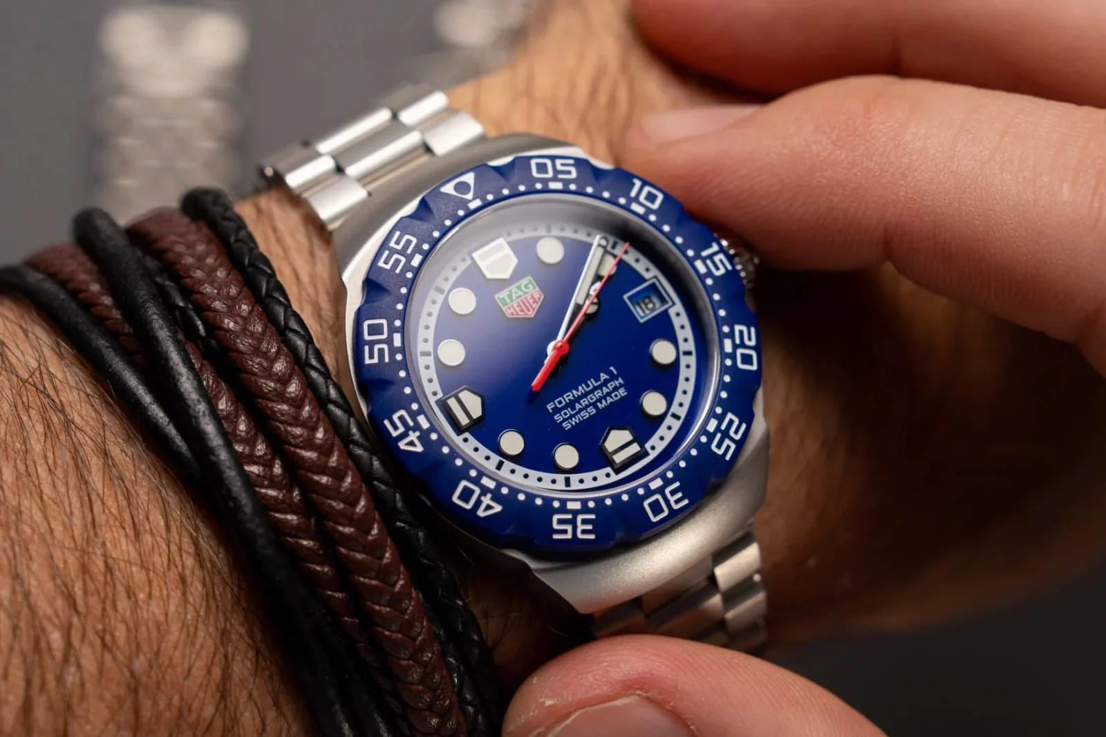 TAG Heuer Formula 1 Solargraph Stainless Steel Premium Watch