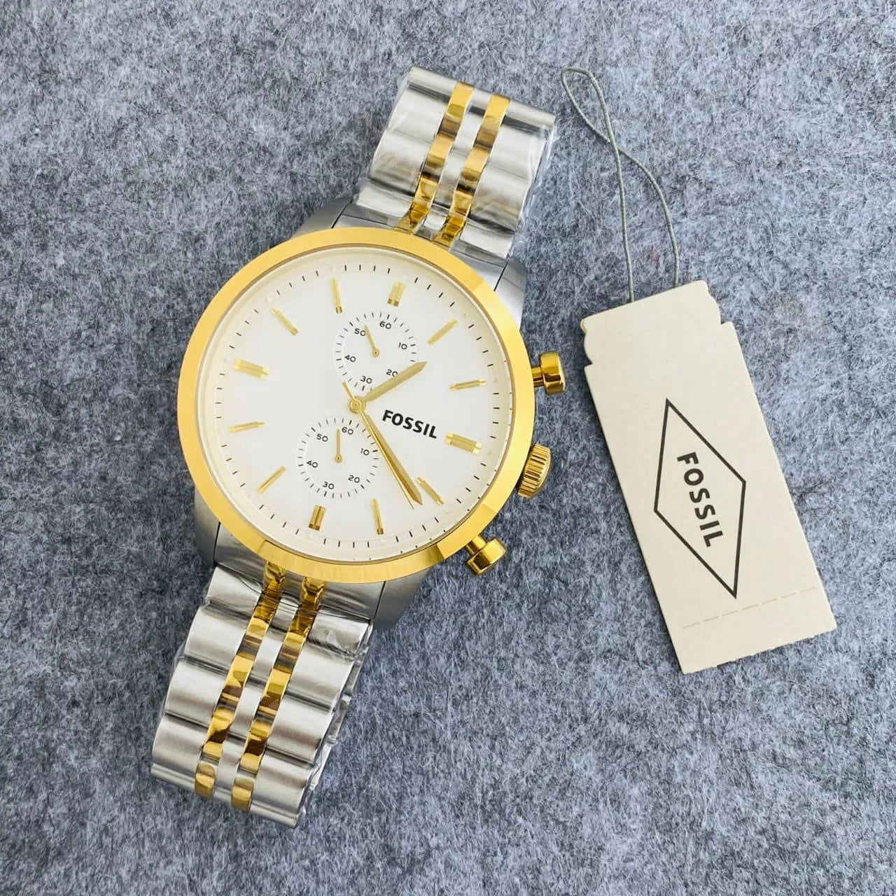 Fossil FS4856 Gold Chronograph Watch
