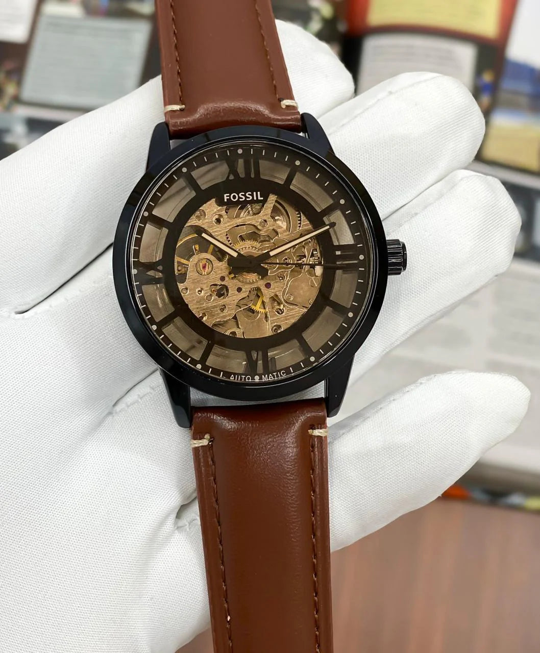 Fossil Townsman Skeleton Automatic ME3041 Watch