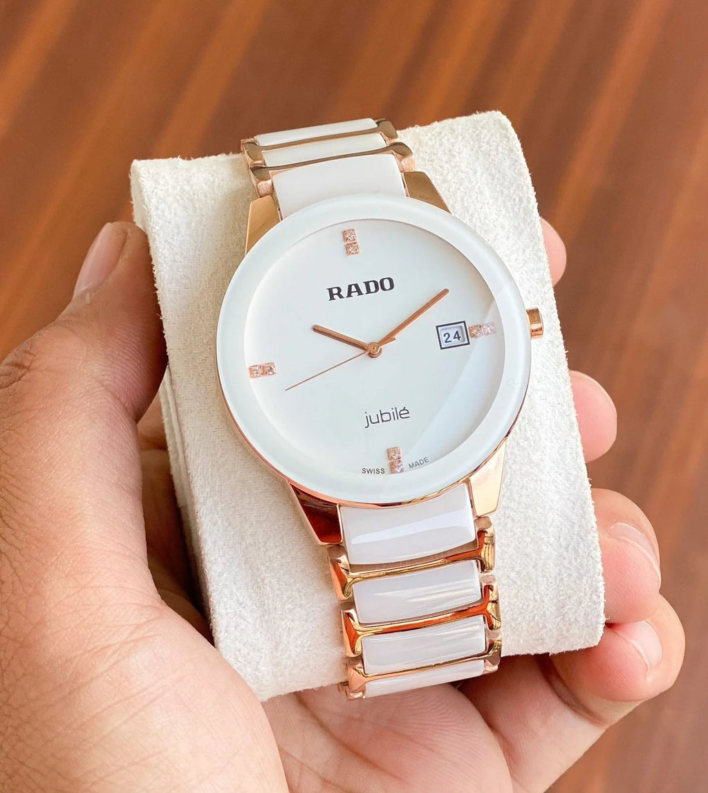 Rado Jubile White Rosegold Ceramic