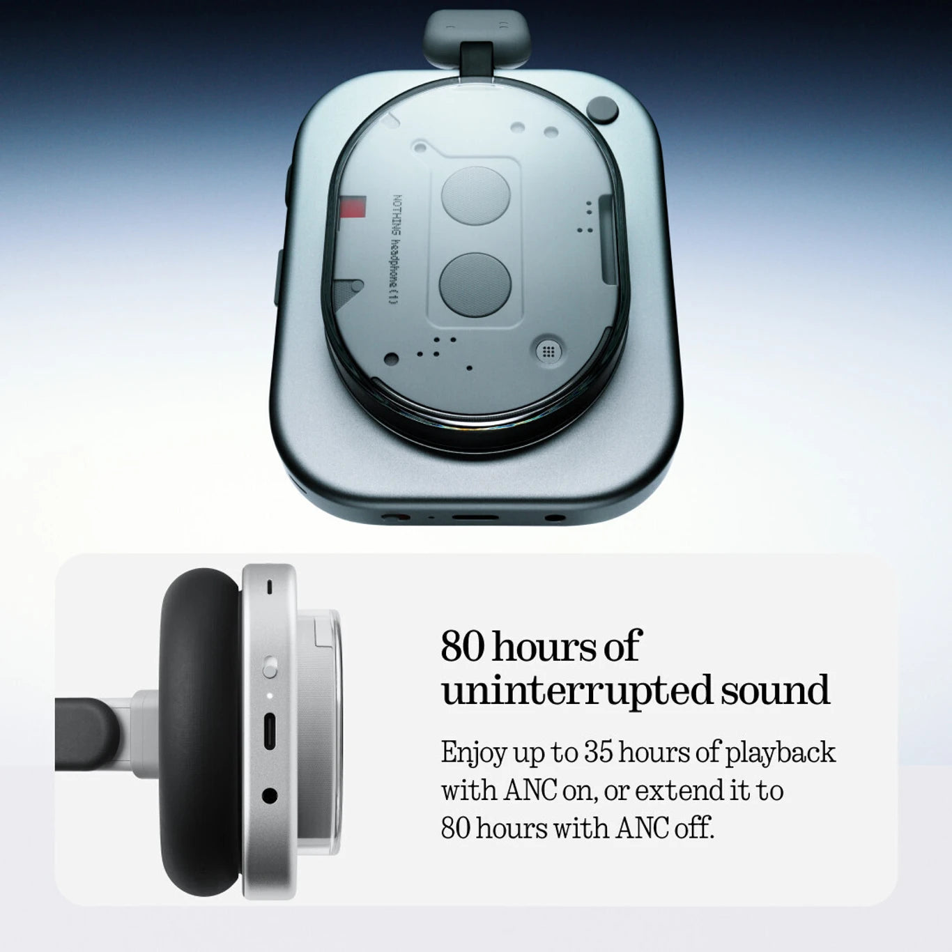 Nothing Headphone 1 Wireless ANC Over-Ear Headphones