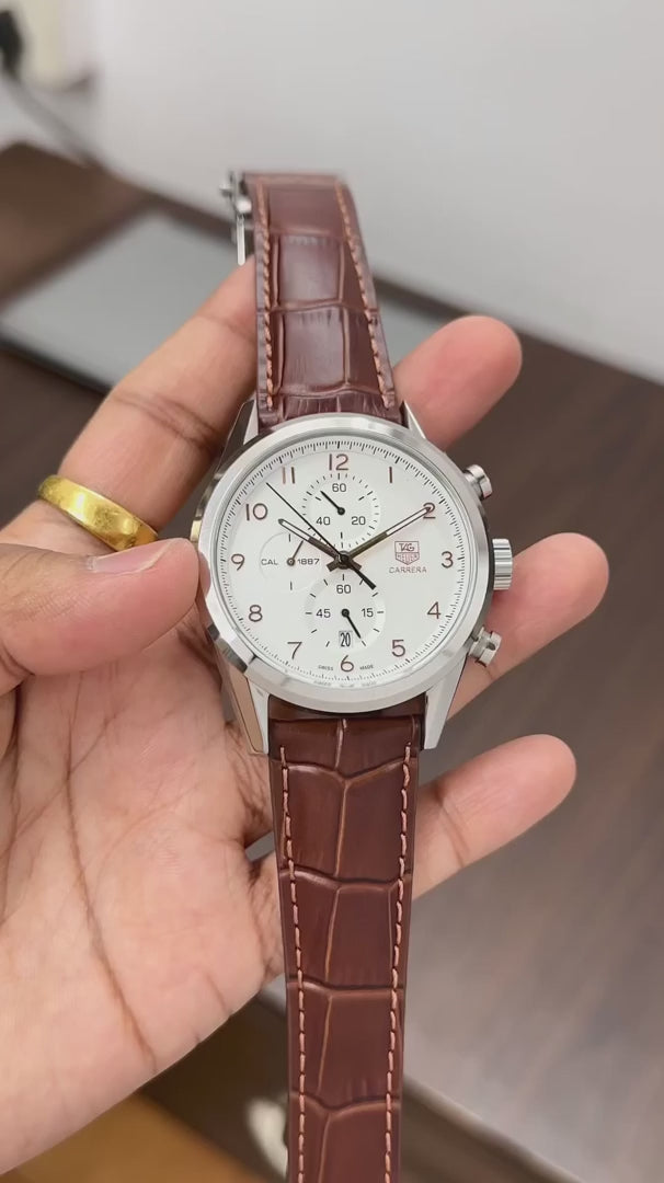 TAG Heuer Carrera Calibre 1887 Leather Strap Premium Watch