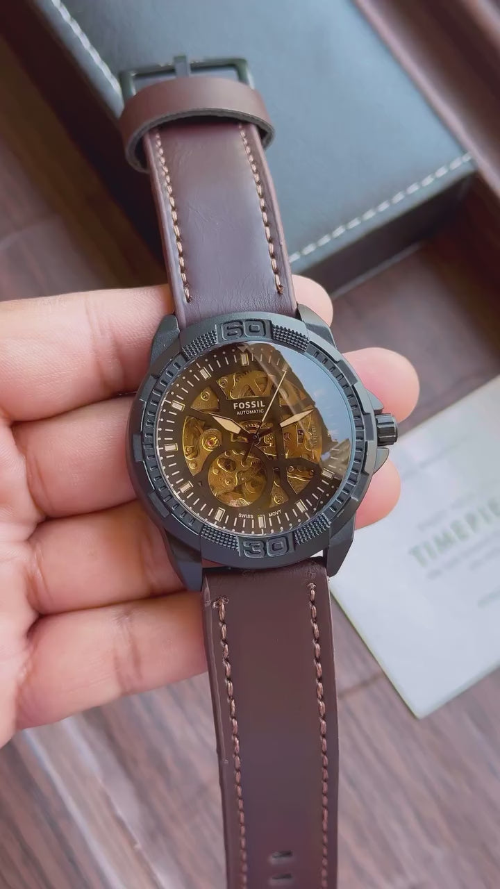 Fossil Bronson Automatic ME3219 Skeleton Watch
