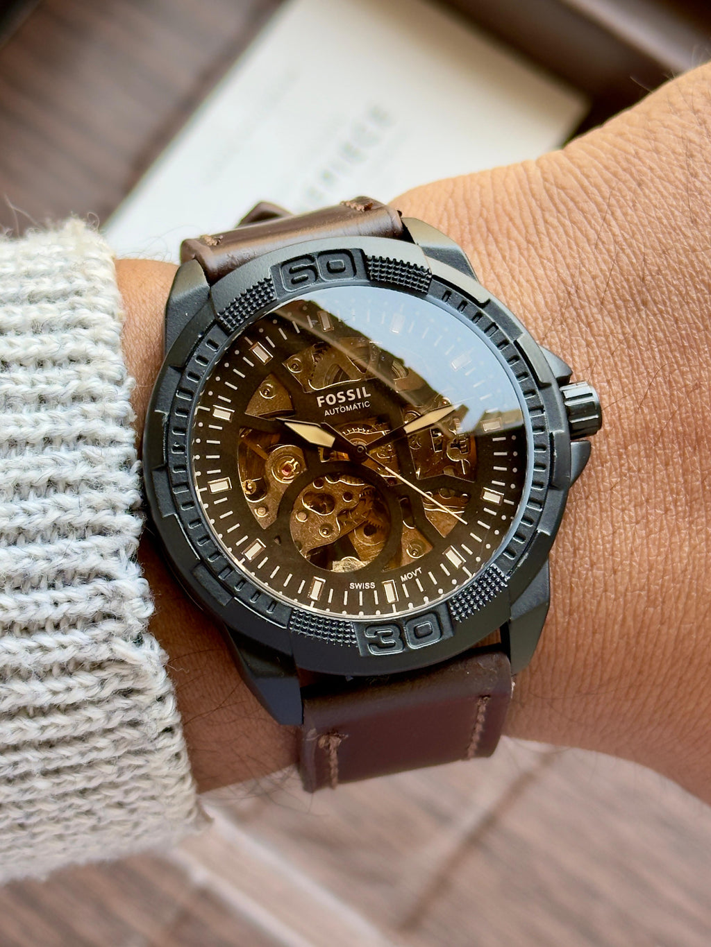Fossil Bronson Automatic ME3219 Skeleton Watch