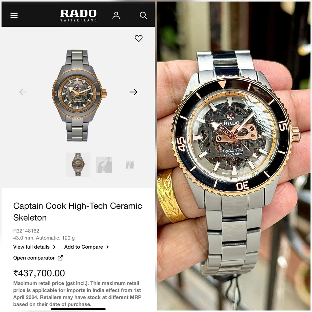 Rado Captain Cook High-Tech Ceramic Skeleton Automatic