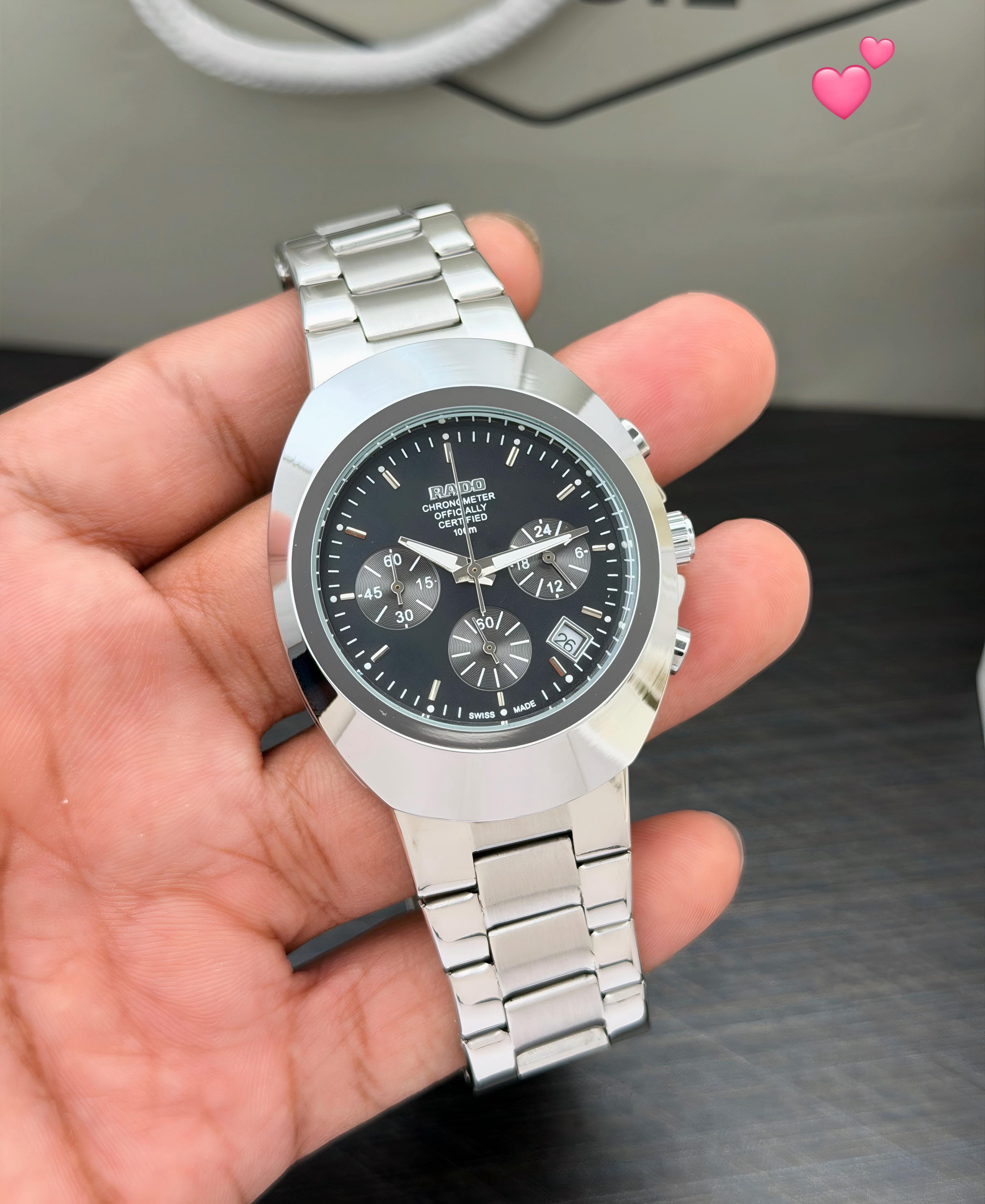 Rado Chronograph Quartz Black Dial Watch