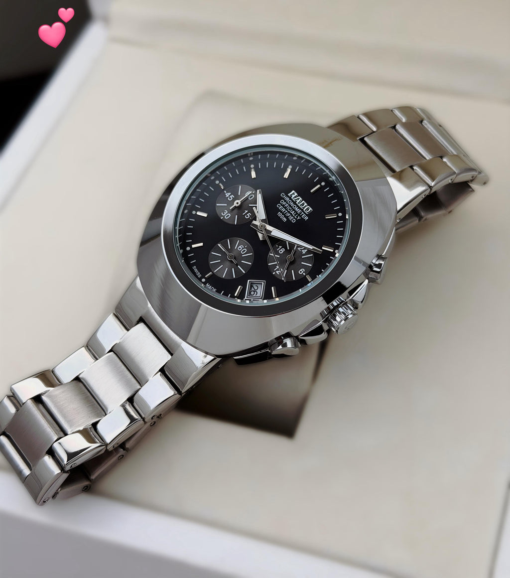 Rado Chronograph Quartz Black Dial Watch